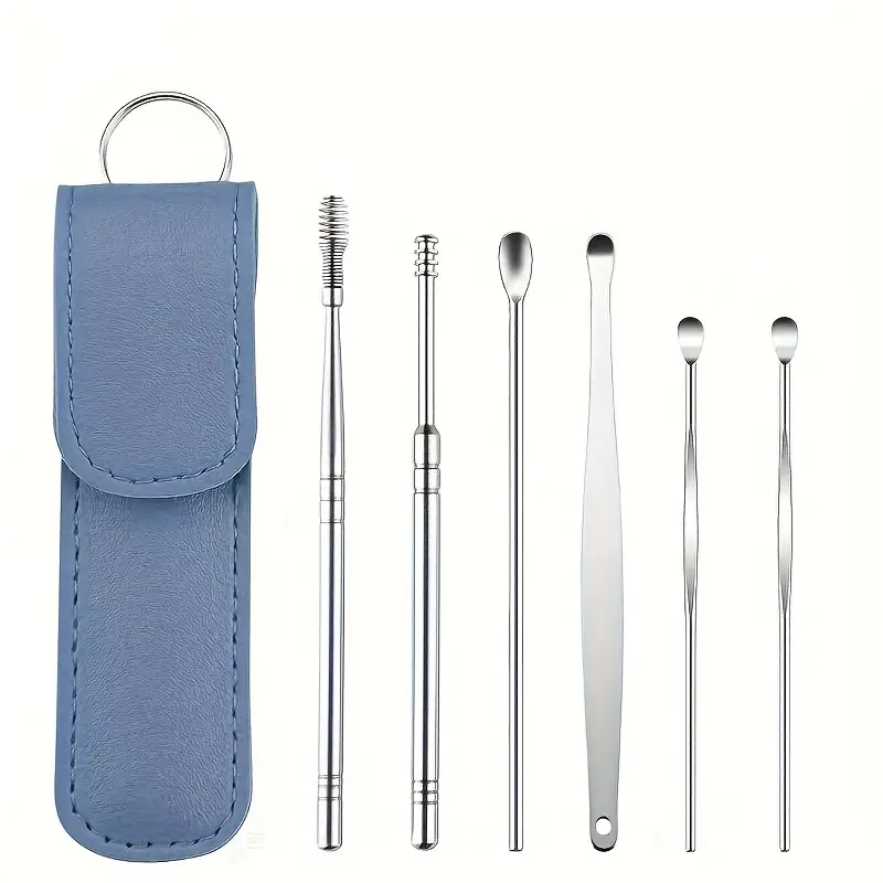 Ear Wax Cleaning Kit, 6 Pcs Ear Pick Tools