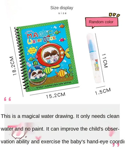 Reusable 8-page Magic Water Painting & Drawing Board Book