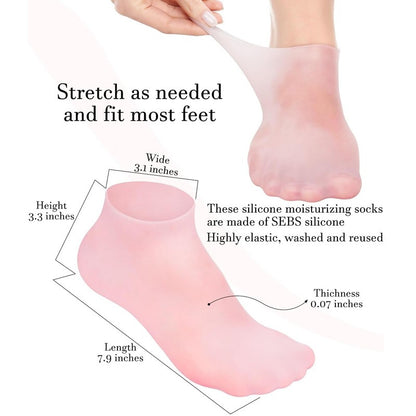 Reusable Silicone Moisturizing Socks (Buy 1 get 1 free)