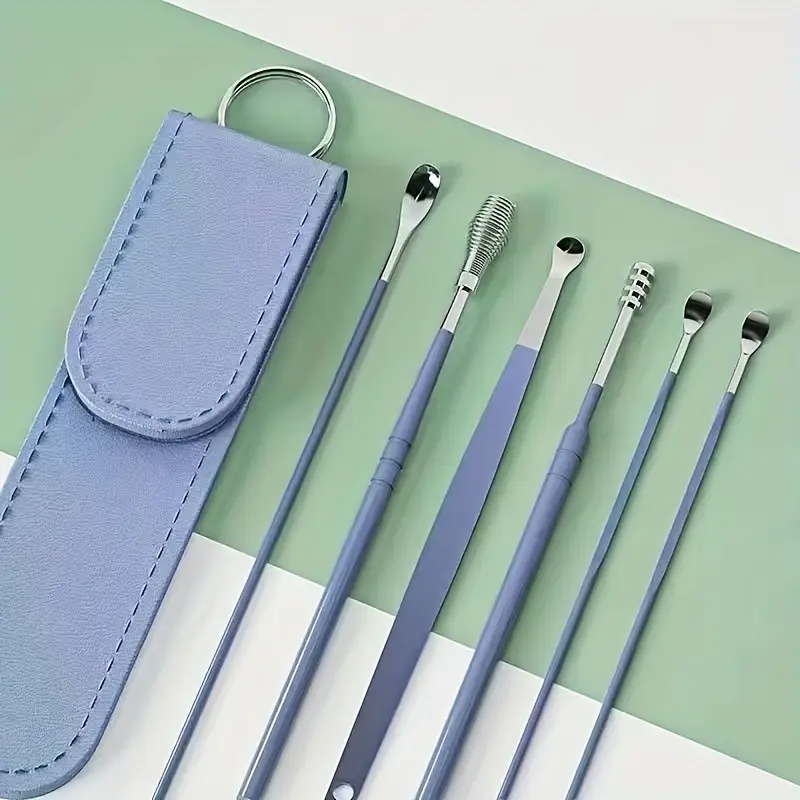 Ear Wax Cleaning Kit, 6 Pcs Ear Pick Tools