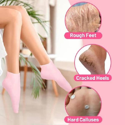 Reusable Silicone Moisturizing Socks (Buy 1 get 1 free)
