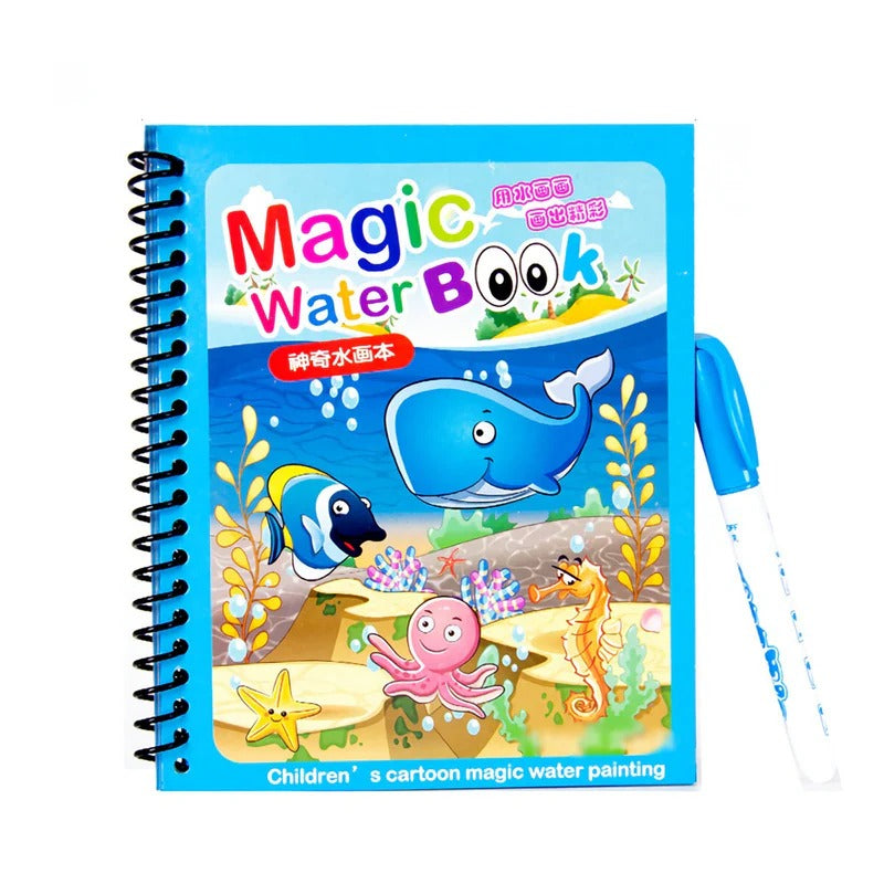 Reusable 8-page Magic Water Painting & Drawing Board Book