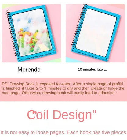 Reusable 8-page Magic Water Painting & Drawing Board Book